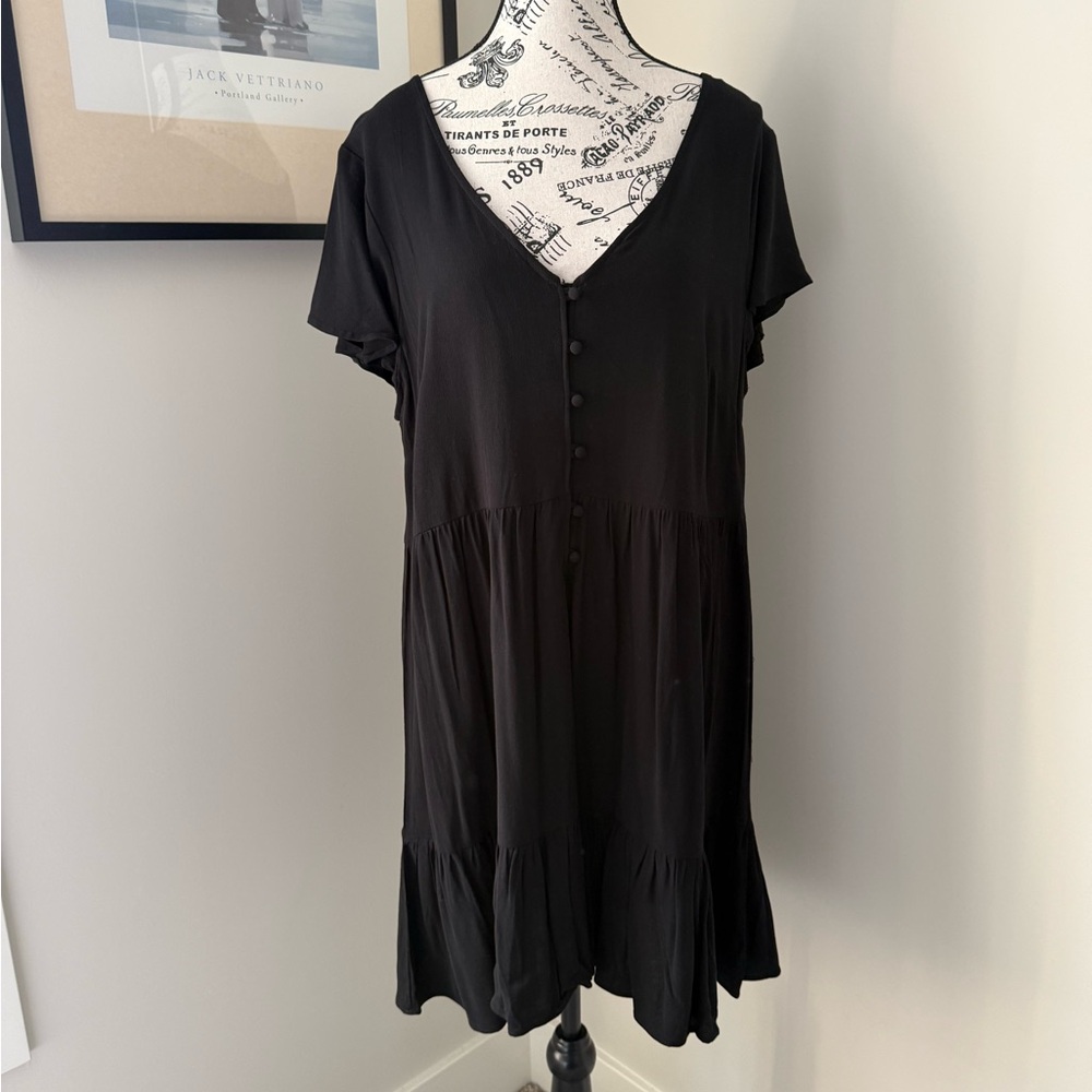 Joe Fresh Black V-Neck dress